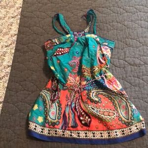Multi colored bathing suit cover up size M
